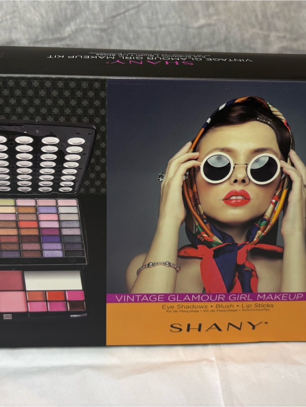 SHANY Glamour Girl Vintage Makeup Kit Eye Shadows, Blush, Lipsticks